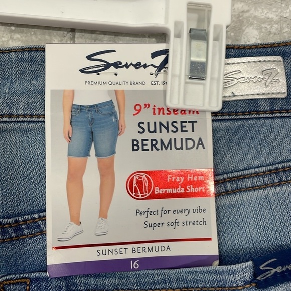 Seven7 Sunset Bermuda Shorts - Picture 2 of 7